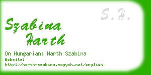 szabina harth business card